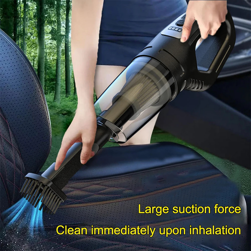 Picture of 12W Car Cordless Vacuum Cleaner Wet Dry Vacuum Cleaner Powerful Suction Mini Vacuum Cleaner USB Rechargeable for Vehicle/Home_D Shop