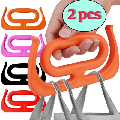 Picture of 2 Pcs Portable Bag Grip Grocery Bag Carrier Shopping Bag Carrier Grocery Bag Holder Multipurpose Clips Handle Carrier