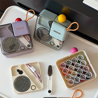 Picture of Multi-functional Sewing Box Household Portable Sewing Kit Mending Tools Needle and Thread Tool Set-D shop