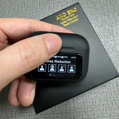 Picture of D Shop A9 pro Earphones TWS Wireless Bluetooth Headphones Touch Screen Bluetooth Earbuds Stereo Earbuds With Mic