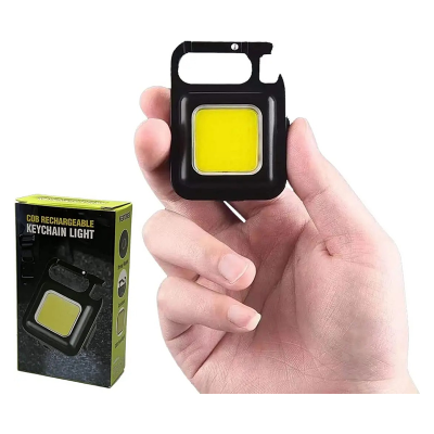 Picture of Mini Super Bright LED Working Light and lighter, USB Rechargeable Keychain Light COB Flashlight Waterproof Torch for Outdoor Camping Fishing_ D Shop