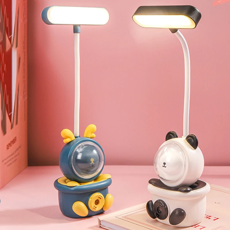 Picture of Cartoon LED Desk Lamp for Kids, Aste, Wireless, Dimmable Desk Lamp, Projection, Foldable Reading Lamp, Study Light-D Shop