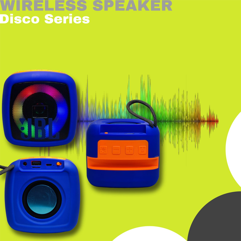 Picture of X-911 Wireless Portable Rechargeable Mini Disco Speaker Bluetooth, FM Radio, AUX, TF Memory Card Reader and USB Pen Drive-D Shop