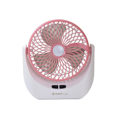 Picture of JY-SUPER Rechargeable USB Mini Desktop Table Fan with LED Light - JY-1880