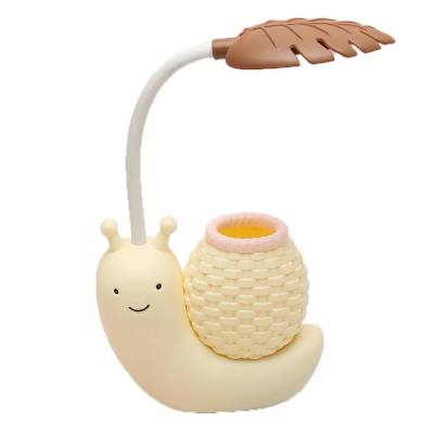 Picture of Cute Table Lamp, LED Night Study Light USB Charging Snail Animal Eye Protection Table Lamp with Adjustable Angle White Light for Kids Students-D shop