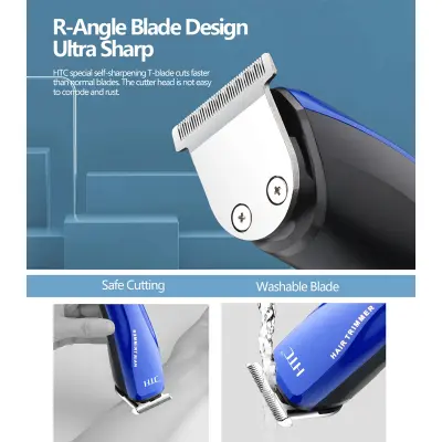 Picture of D Shop HTC At-528 Hair Trimmer Barber Hair Clipper Cordless Hair Cutting Machine Beard Trimmer Shaving Machine Wireless Electric Razor Shaver