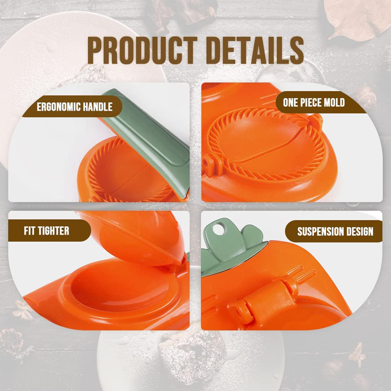 Picture of Pitha Maker 2 in 1 Dumpling Maker Dumpling Press Multifunction DIY Dumpling Mold Manual Dumpling Maker Machine Empanada Maker Press for Pressing Dumpling Skin-Dshop