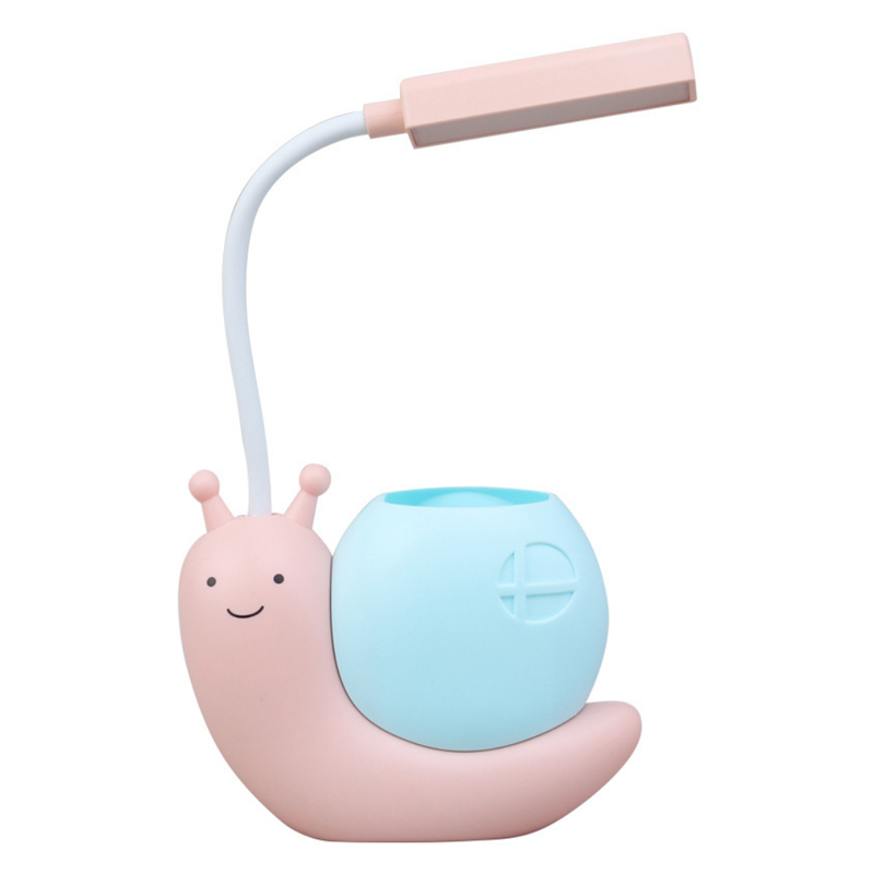 Picture of Cute Desk Lamp with Pen Holder Snail Rechargeable LED Table Lamp for Kids Foldable Reading Desk Light for Bedroom Nursery Study Home-D Shop