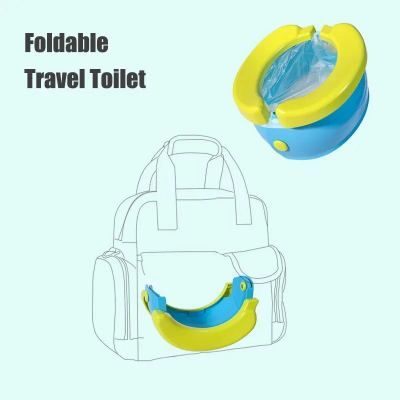 Picture of Travel Potty Baby Foldable Portable Toilet Seat, Training Toilet Seat for Boys Girls Toddler, Novelty Yellow Banana Baby Comfy WC Potty Chair-D Shop