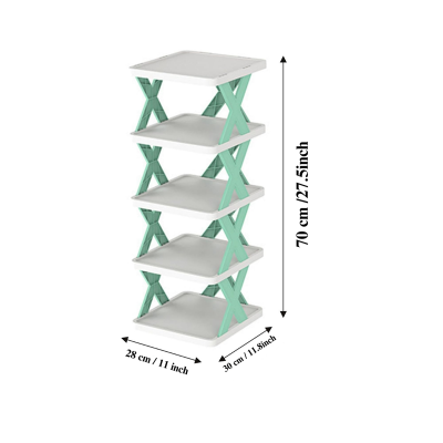 Picture of 5-storey shoe rack shoe cabinet entrance bathroom dormitory simple shelf storage artifact Large Size (30x28x17.5cm)Shoe Rack, Vertical Shoe Tower, Narrow Corner Shoe Rack, Shoe Shelf.