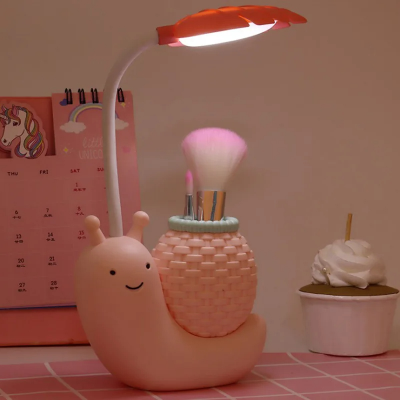 Picture of Cute Table Lamp, LED Night Study Light USB Charging Snail Animal Eye Protection Table Lamp with Adjustable Angle White Light for Kids Students-D shop