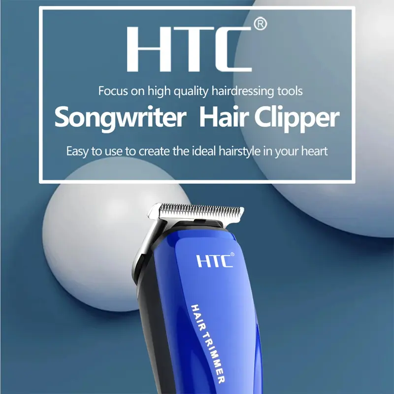 Picture of D Shop HTC At-528 Hair Trimmer Barber Hair Clipper Cordless Hair Cutting Machine Beard Trimmer Shaving Machine Wireless Electric Razor Shaver