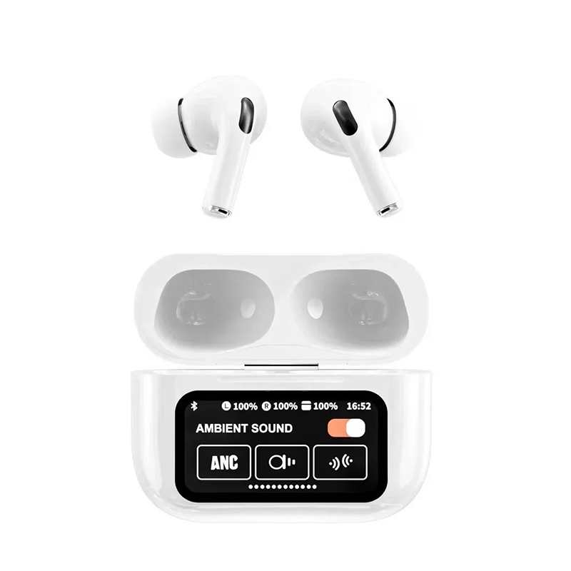 Picture of D Shop A9 Pro Touch Screen ANC Wireless Earphones TWS Noise Cancelling Earbud Bluetoth 5.3 Long Battery life HiFi Tone Quality