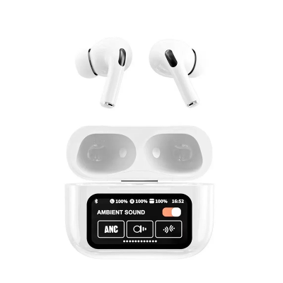 Picture of D Shop A9 Pro Touch Screen ANC Wireless Earphones TWS Noise Cancelling Earbud Bluetoth 5.3 Long Battery life HiFi Tone Quality