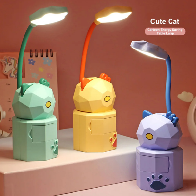 Picture of Book Lamp Rechargeable Bed Light Reading Light For Kids Mighty Bright Book Lights Kids Lamps for Bedrooms Girls,Kids Reading Light Cute Design USB Charging Warm Light 360 Degrees Gooseneck-D Shop