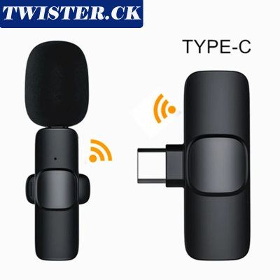 Picture of D Shop K8  Single Wireless Lavalier Microphone Studio Gaming Type-C PC Computer Professioanl Lapel Mic Live Broadcast Mobile Phone