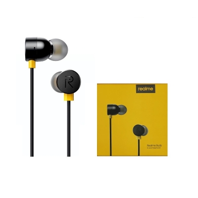 Picture of Realme Buds In-ear Earphone Black Wired Earphones with Mic - Headphone