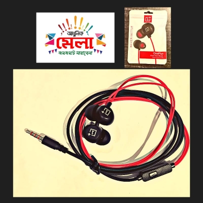 Picture of One Plus Never Settle Bullers Stereo Earphone(V2) Mic Deep Bass for All Smartphone