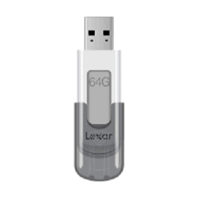 Picture of Lexar JumpDrive V100 64GB USB 3.0 Gray Pen Drive