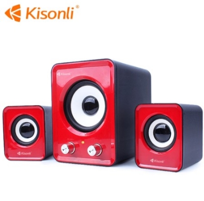 Picture of Speaker Kisonli - U2400 2:1 USB Red