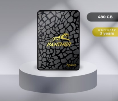 Picture of Apacer AS340 480GB SSD - 2.5" 7mm SATA III - Read speed 550MB/s - Write speed 500MB/s