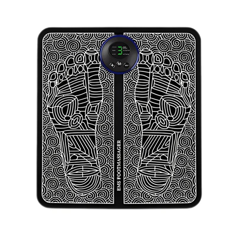 Picture of Electric EMS Foot Massager Pad Foot Massage Mat Feet Muscle Stimulator Improve Blood Circulation Relieve Ache Pain Health Care
