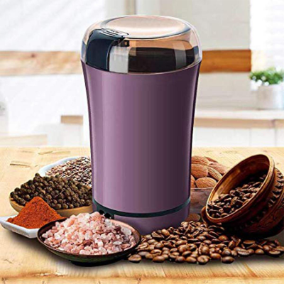 Picture of Mini Electric Coffee Grinder Powerful Cafe Grass Nuts Herbs Grains Pepper Tobacco Spice Flour Mill Coffee Beans Grinder Machine