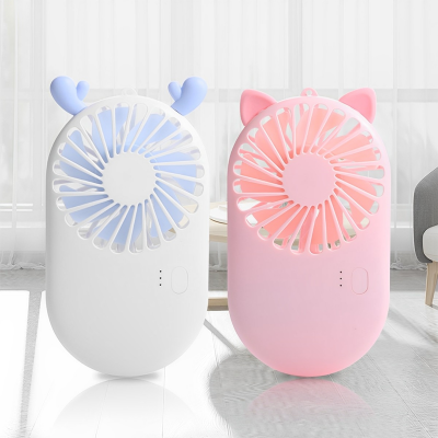 Picture of Summer 1Pc Cute Portable Mini Fan Handheld Usb Chargeable Desktop Fans 3 Mode Adjustable Summer Cooler For Outdoor Travel Office - Charger Fan
