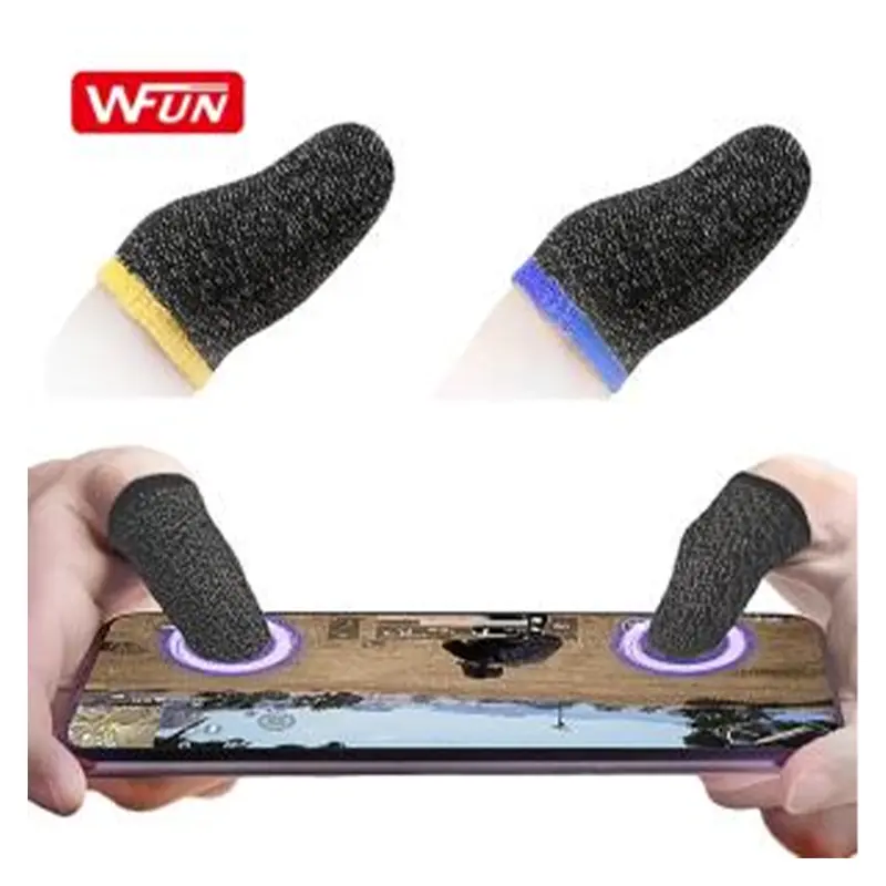 Picture of 5 pair (10 pcs)Gaming Finger Sleeve Game Controller Sweatproof Gloves Breathable Fingertips For Mobile Games Touch Screen Finger Cots Cove