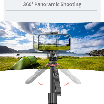 Picture of K28 Long Wireless Selfie Stick Tripod Stand Foldable Monopod With Remote shutter For Smartphones TIKTOK Shooting Live