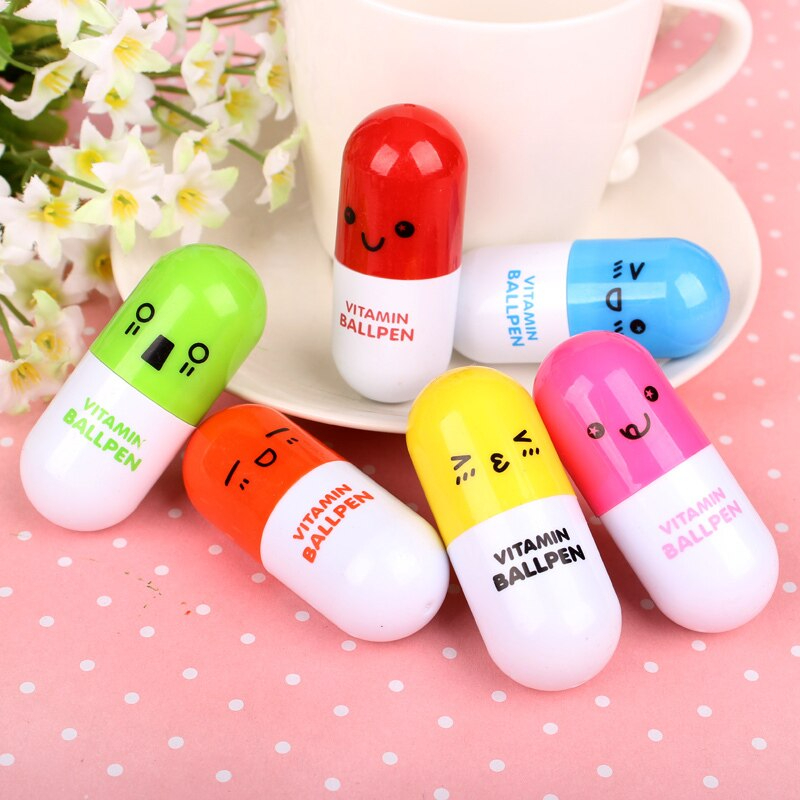 Picture of Cute Kawaii Blue Ink Creative  Ball Ballpoint Pens Ballpen For Office School Writing Supplies Stationery