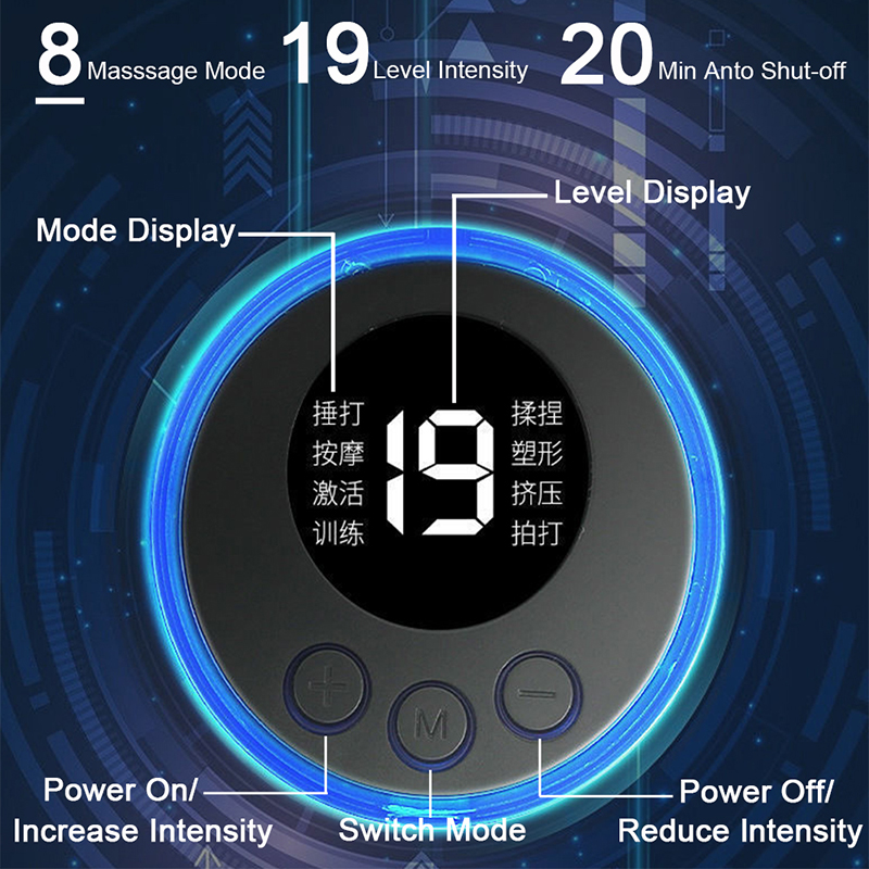 Picture of Electric EMS Foot Massager Pad Foot Massage Mat Feet Muscle Stimulator Improve Blood Circulation Relieve Ache Pain Health Care