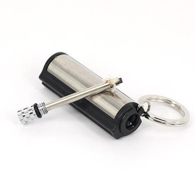 Picture of Portable Metal Waterproof Permanent Lighter Keychain Cotton Core Fire-free Kerosene Gasoline Outdoor Camping Survival Tool