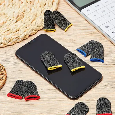 Picture of 5 pair (10 pcs)Gaming Finger Sleeve Game Controller Sweatproof Gloves Breathable Fingertips For Mobile Games Touch Screen Finger Cots Cove