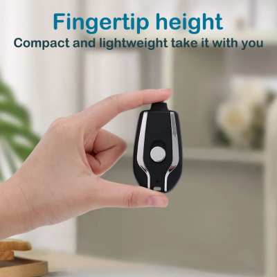 Picture of 1500mAh Portable Keychain Power Bank Fast Charging for Type C Phone Charger External Battery Pack for Emergency Power