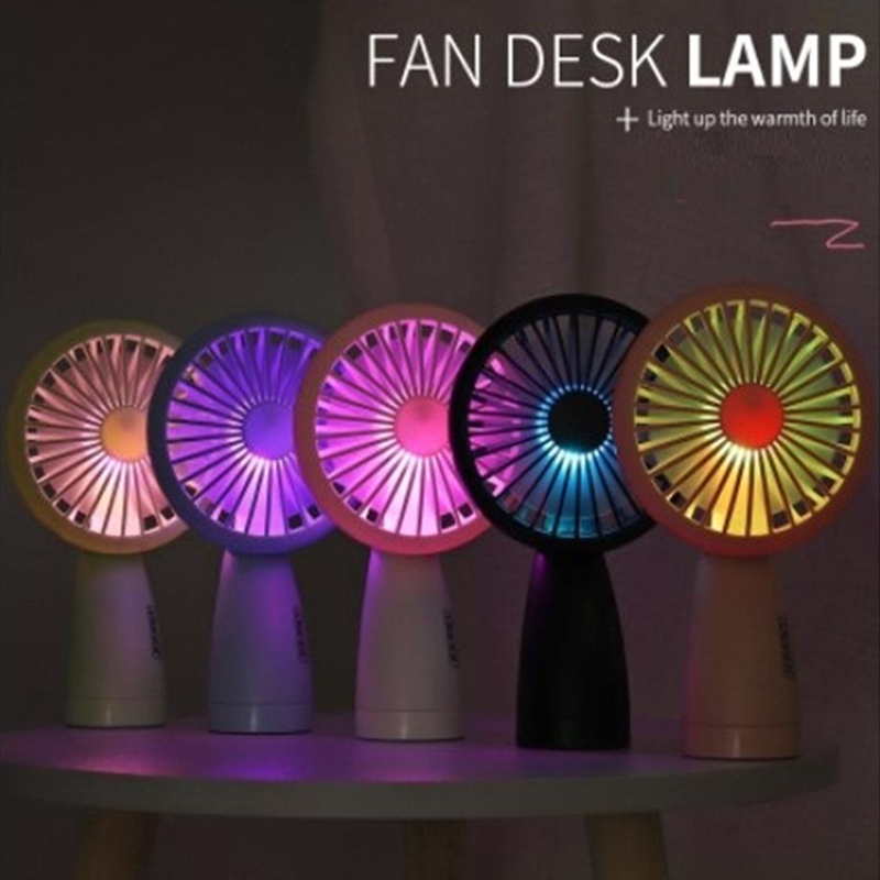 Picture of Mini USB Rechargeable Portable LED Lighting Fan