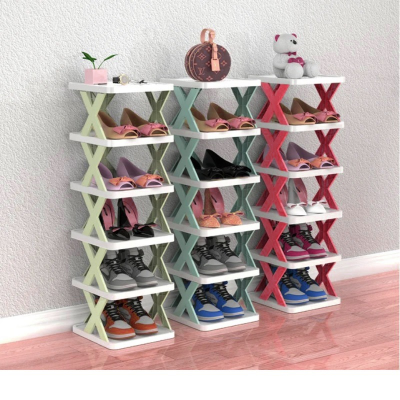 Picture of 5Layers-New multi-functional household foldable shoe cabinet, home balcony toy foldable storage unit