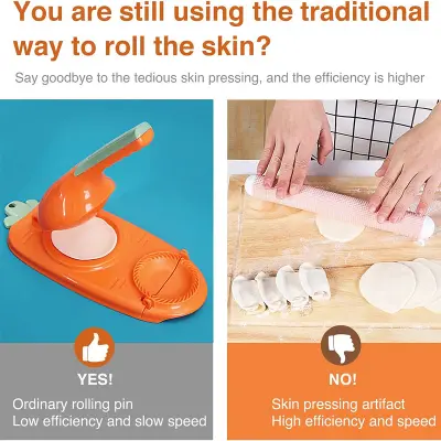 Picture of 2 in 1 magic cake maker -2 in1 dumpling maker diy kit wrapper presser manual Labor-machine kitchen gadgets mini size