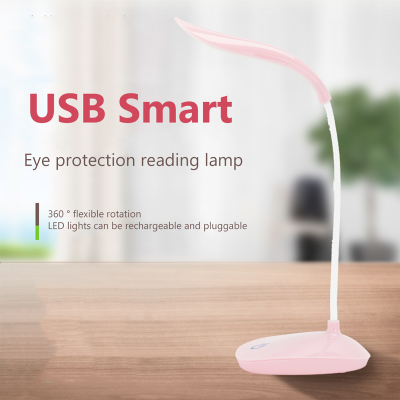 Picture of Led Desk Lamp Modern Dimmable Touch Foldable Table Lamp Bedside Reading Eye Protection Night Light USB Chargeable for Bedroom