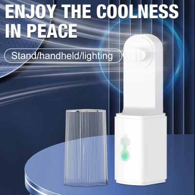 Picture of Pocket Fan With Troch Light Rechargeable Powerful Fan Foldable wing with Torch and Flashlight-D shop