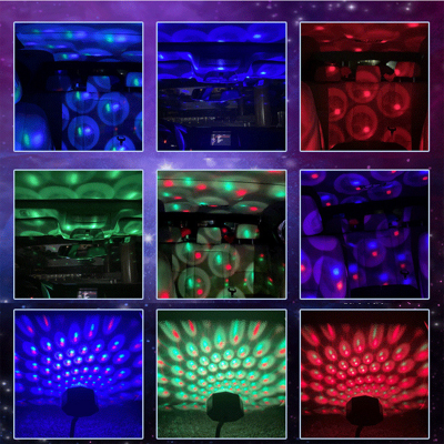 Picture of 9 Modles Car Roof Star Light Interior Led Atmosphere Ambient Projector Usb Decoration Night Light Multicolor Music Control - Table Lamp