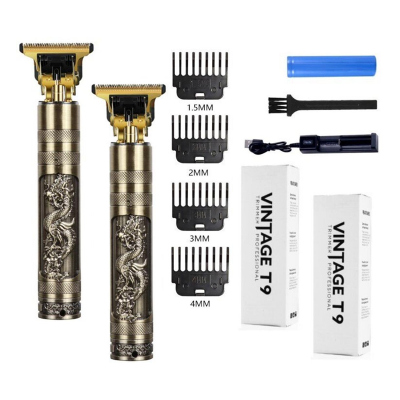 Picture of T9 Electric Hair Clipper Trimmer Hairdresser Aluminum Alloy Oil Shaving Head Electric Pusher Carving USB Hair Cutting Machine - Trimmer