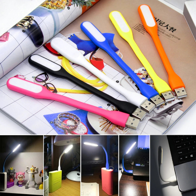 Picture of Creative USB Fan Flexible Portable Mini Fan USB LED Light Lamp For Power Bank Notebook Computer Summer Gadget