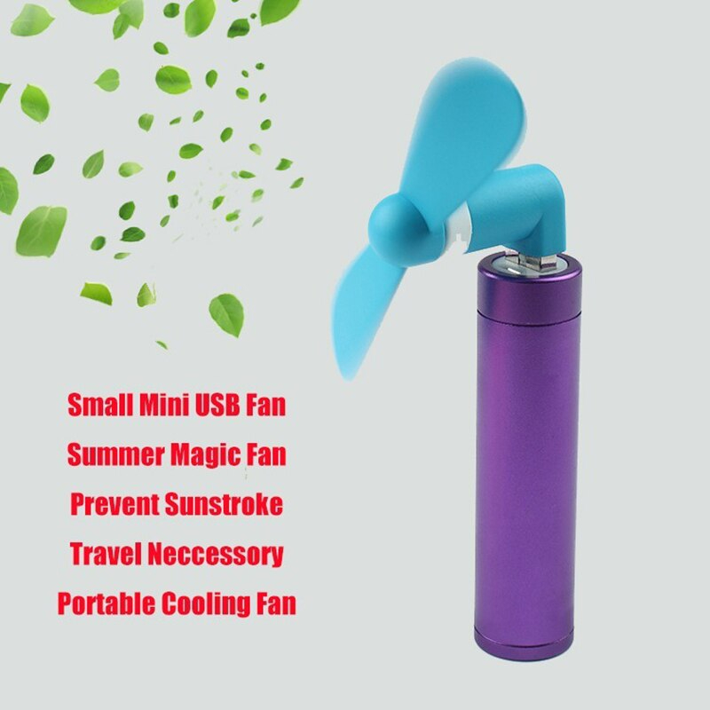 Picture of 2 in 1 Mini Cool Portable 2 in1 Mini Micro USB Mobile Phone Fan Portable Flexible Mini USB Fan for PC Tablets Android SmartphonesowerBank USB Fan Micro USB fans
