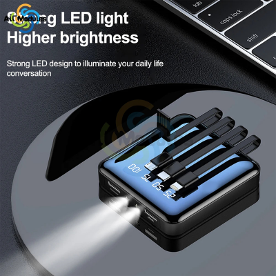 Picture of Portable Charger Fast Charging Mini Power Bank Charger With Cable Power banks Led Flashlight Power Display