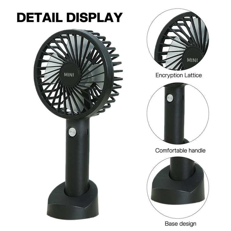 Picture of Portable USB Mini Fan Handheld Wind Power With Mobile Phone Holder Office dormitory USB Mini Handheld Fan
