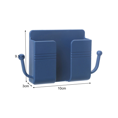 Picture of 1PCS Wall Mounted Organizer Box Punch Free TV Remote Control Storage Mounted Phone Plug Wall Holder