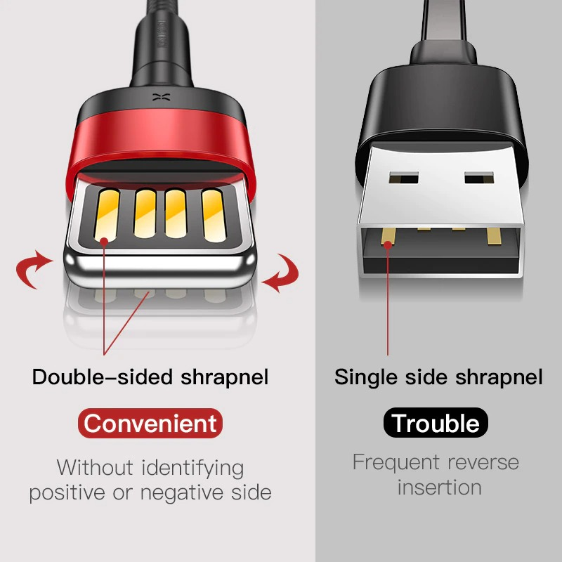 Picture of Baseus Reversible USB Charging Cable for i-Phn
