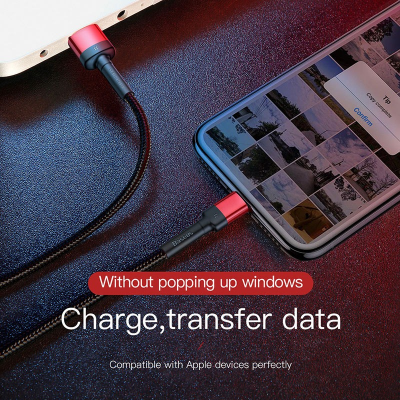 Picture of Baseus Durable Fast Charging USB to Lightning Cable – Nylon Braided Data Cable for iPhone/iPad (1Meter)