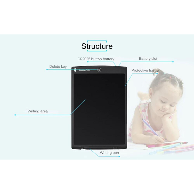Picture of 8.5 inch Digital LCD Writing Tablet Digital Drawing Tablet Handwriting Pads-Kids Drawing pad- Children Writing Board